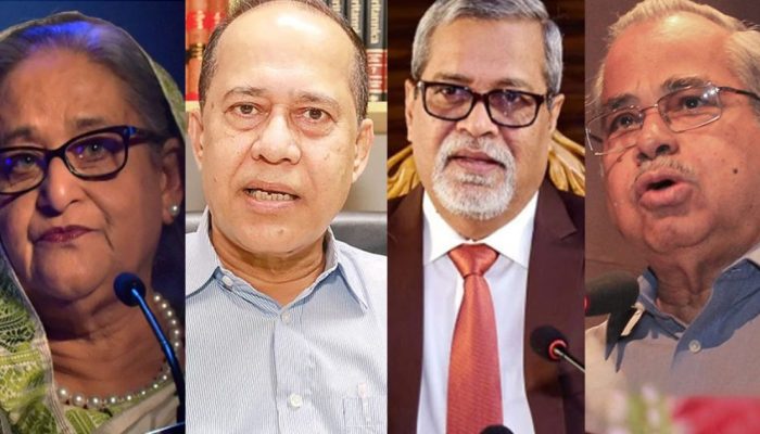 বিএনপি নেতাদের প্রেস ব্রিফিং ও মামলার কাগজপত্র জমা দেওয়ার মুহূর্ত
