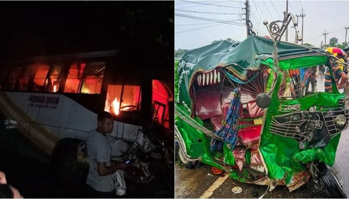 ময়মনসিংহের ফুলপুরে যাত্রীবাহী মাহেন্দ্রে বাসের ধাক্কায় নিহতের সংখ্যা বেড়ে আটজনে দাঁড়িয়েছে। এ ছাড়া তারাকান্দায় সিএনজিচালিত অটোরিকশার সঙ্গে অ্যাম্বুলেন্সের সংর্ঘষে নিহত হয়েছেন আরও তিনজন। এ নিয়ে জেলায় পৃথক দুই সড়ক দুর্ঘটনায় নিহত হয়েছেন ১১ জন।